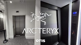 Otis Gen2 MRL traction elevator at Arc'Teryx, Covent Garden, London ENG