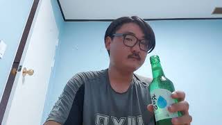 소주원샷 892병째 머리스타일 바꾸기놀이하며 찍은거(Soju Mukbang bottle first shot)