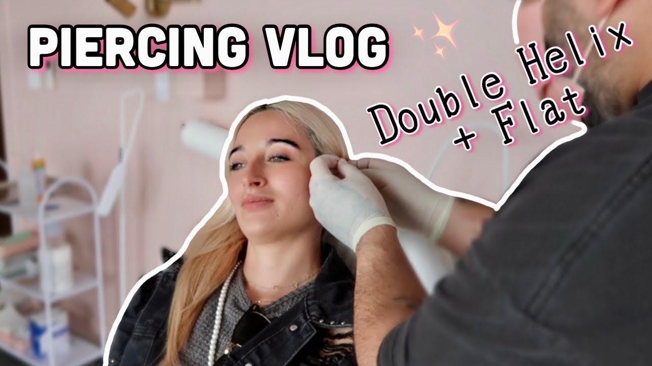 Getting My Double Helix Pierced Vlog I Ear Piercing Vlog Flat