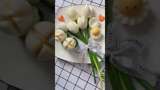 egg bouquet | flowers | tulips