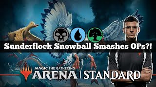 Sunderflock Snowball Smashes OPs?! | Sultai Scam | Standard Bo3 | Qualifier Play-In | MTG Arena