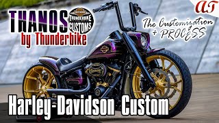 2024 Harley-Davidson FAT BOY Custom: THANOS + The Customization PROCESS * A\u0026T Design