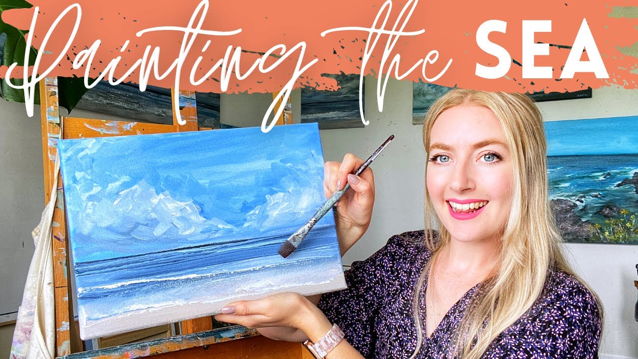 Acrylic Painting For Beginners Ocean - YouTube