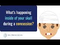 What is happening inside of your skull during a concussion?