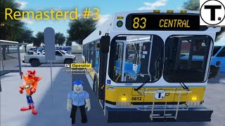 MBTA Roblox Bus Driving Route 83 and 91 between Central and Rindge Ave / Sullivan