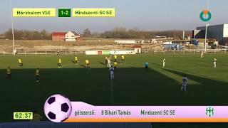 2018.11.11. Mórahalom - Mindszent 2-2, Bihari Tamás gólja (1-2)