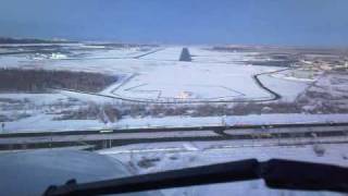 Fokker F50 Landing #airbaltic #fokker50  #russia #winter #landing