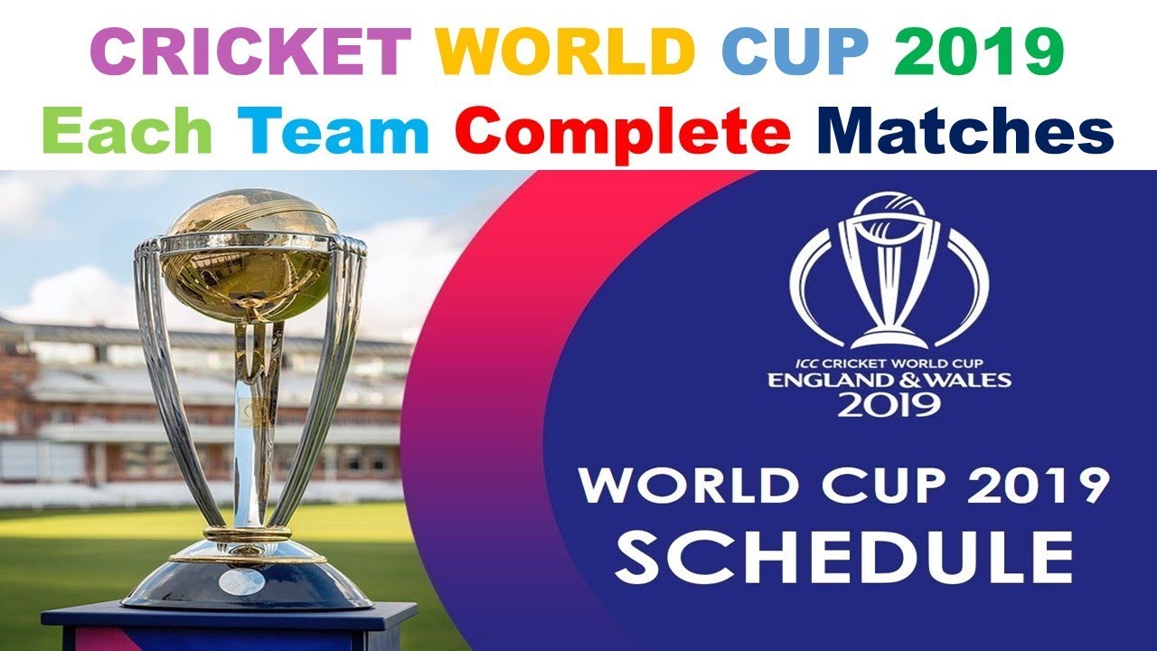 ICC Cricket World Cup 2019 Schedule| ICC Cricket World Cup 2019 ...