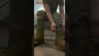 How to properly blouse your cadet boots as smd Australian army cadet in AMCU tutorial