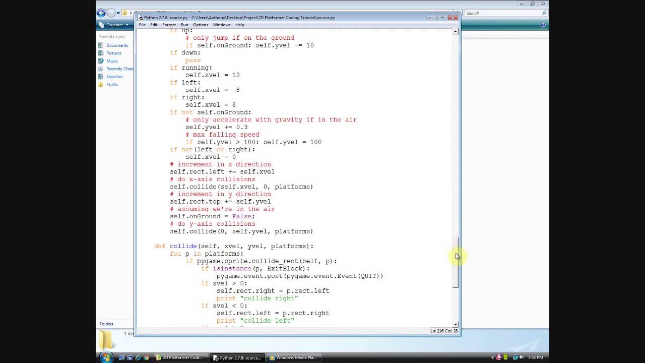 2d Platformer With Pygame Coding Tutorial Part 1 Youtube