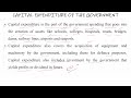 capital expenditure of the government