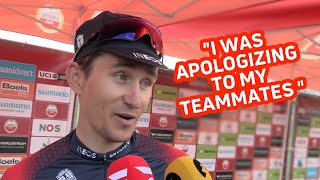 Michal Kwiatkowski Reacts To Emotional Amstel Gold Finish