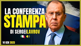 LAVROV || Conferenza stampa 14 gennaio 2025 || Doppiata in italiano || PRIMA PARTE