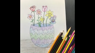 How to draw a Spring Bouquet- Daisies, Daffodils, Tulips and Roses #howtodrawflowers #howtodrawrose