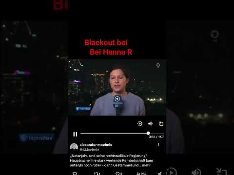 ARD Tagesschau Reporterin "Hanna Resch" Mit Blackout #ard # Tagesschau ...