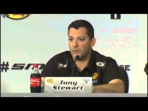 Tony Stewart NASCAR Video News Conference - YouTube