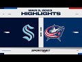 NHL Highlights | Kraken vs. Blue Jackets - March 3, 2023