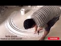 how to make very easy round molding cornice and install it to gate good quality work