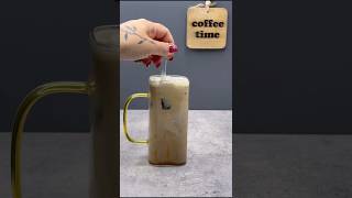 Caffee milk iced latte ice caffee milk #coffee #icedcoffee #cappuccino #cappucino #drink  #homecafe