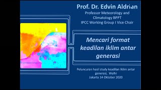 Wahana Lingkungan Hidup Climate Change hearing INDC Indonesia, Perubahan Iklim