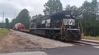 NS 4268 leads CSX S888 at Chapin SC on the CSX CN\u0026L Subdivision