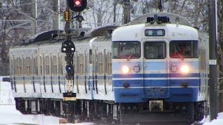 列車番号1925M　普通列車（115系）　羽越本線（村上駅）＞60P