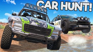 Off-Road Car Hunt with Upgraded Trucks in BeamNG Drive Mods!