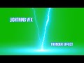 6 Lightning VFX And Thunder Effect Green Screen || By Green Pedia