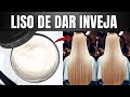 JOGUE ISSO NO CREME! SEU CABELO VAI FICAR LISO E COM BRILHO ESPELHADO SEM QUÍMICA