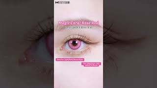 MYEYEBB Magic Coral Rose Red Colored Contact Lenses | Prescription