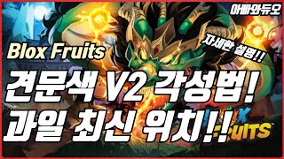 블피 견문색 각성 V2 각성법 견문 각성 과일 위치 시민 위치 로블록스 블록 스피스 Blox Fruits