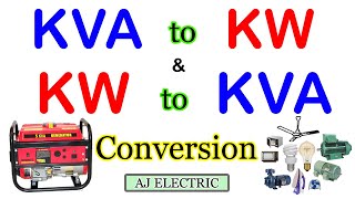 KVA to KW Calculation in Urdu/Hindi | KW to KVA Calculations | Generator load ca