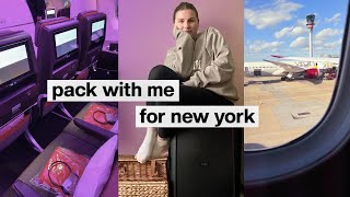 PACK WITH ME - New York City in May - Spring Capsule Wardrobe Tips + Outfit Ideas UK Size 10/12