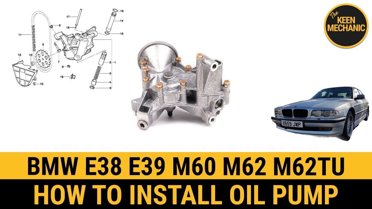 How To Install Oil Pump BMW 740i 540i M60 M62 M62TU E31 E32 E34 E38 E39 ...