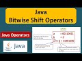 Java Bitwise Shift Operators | Java Tutorial