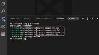 4 Creating Components Using Angular CLI
