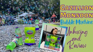 Gazillion Monsoon Bubble Machine | Product Unboxing and Review