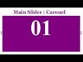 Main slider or carousel using css and vanilla javascript