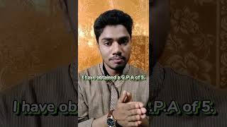 আমি জিপিএ ৫ পেয়েছি, এর ইংরেজি কি?  | I have got GPA 5 | I have obtained a GPA of 5