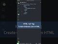 Create Ordered Lists in HTML, ol Tag  | HTML Tutorial for Beginners #html
