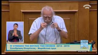 Ομιλία Μ. Γλέζου στη Βουλή των Εφήβων