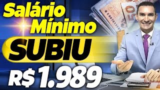 ATENÇÃO: AUMENTO no SALÁRIO MÍNIMO para R$ 1.989? VEJA quem tem DIREITO!