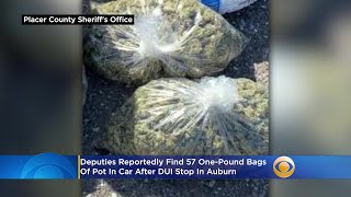 Deputies Reportedly Find 57 One-Pound Bags Of Pot In Car After DUI Stop In Auburn