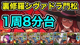 【パズドラ】シルヴィアが強い！裏修羅の幻界！上杉×シルヴィア！門松採用！1周8分台！ほぼずらし！シヴァドラループの正月カミムスビ編成でランク上げ周回！【概要欄に立ち回りなど記載】