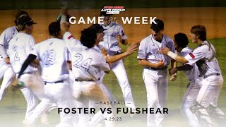 Foster vs Fulshear Baseball 4.29.23