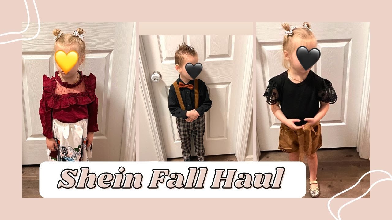 Shein Kids Fall Clothing Haul Youtube