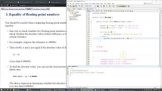 6.2 Comparing floating-point numbers for equality