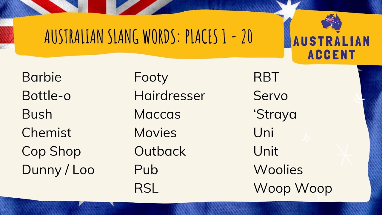 Australian Slang 23 Popular Aussie Slang Words You Need To 43 Off