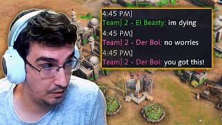 Beasty Gets Into 3v3 With Randoms in AOE4...