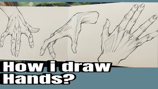 How I draw hands ? Easy ( step by step )